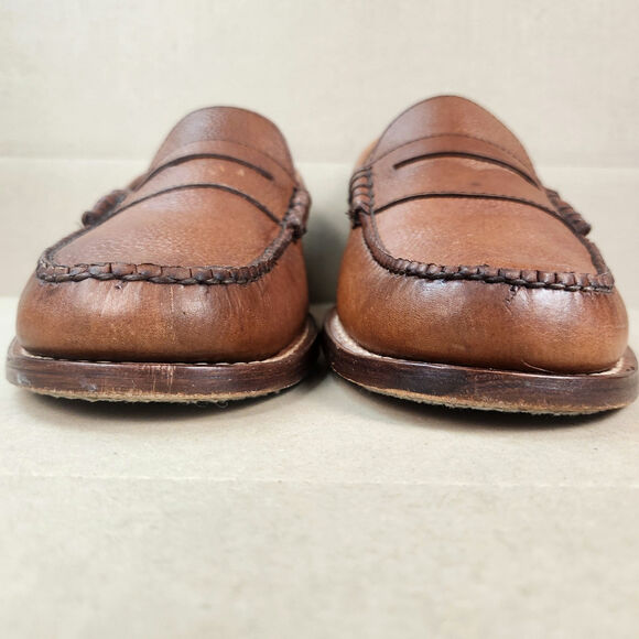 Bass Weejun Penny Loafers Larson Seahorse Men’s SZ 10 D Brown Arch Support EUC - Picture 11 of 16
